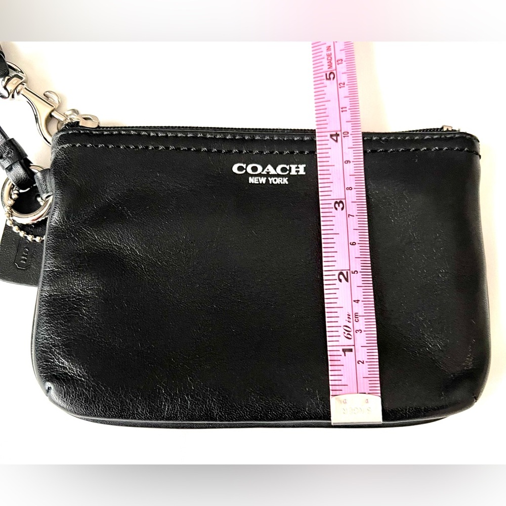 Coach Black Leather Wristlet - Picture 10 of 10